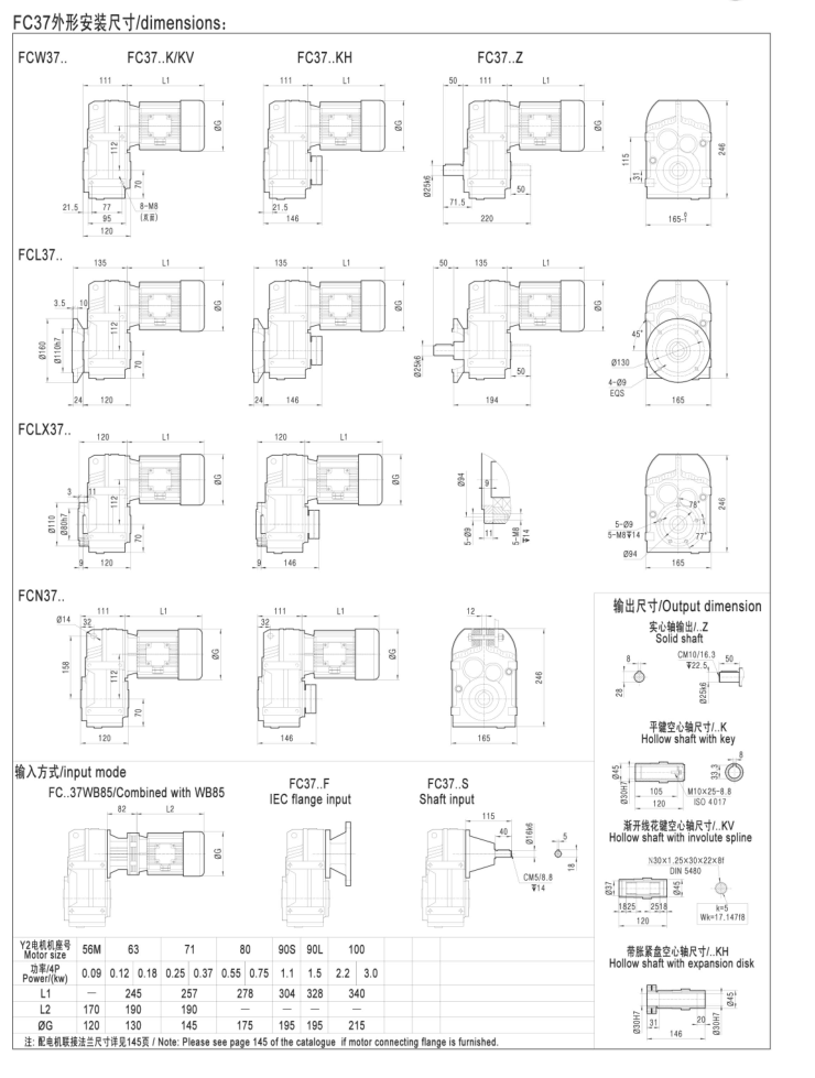 硬齒面減速機電機F37